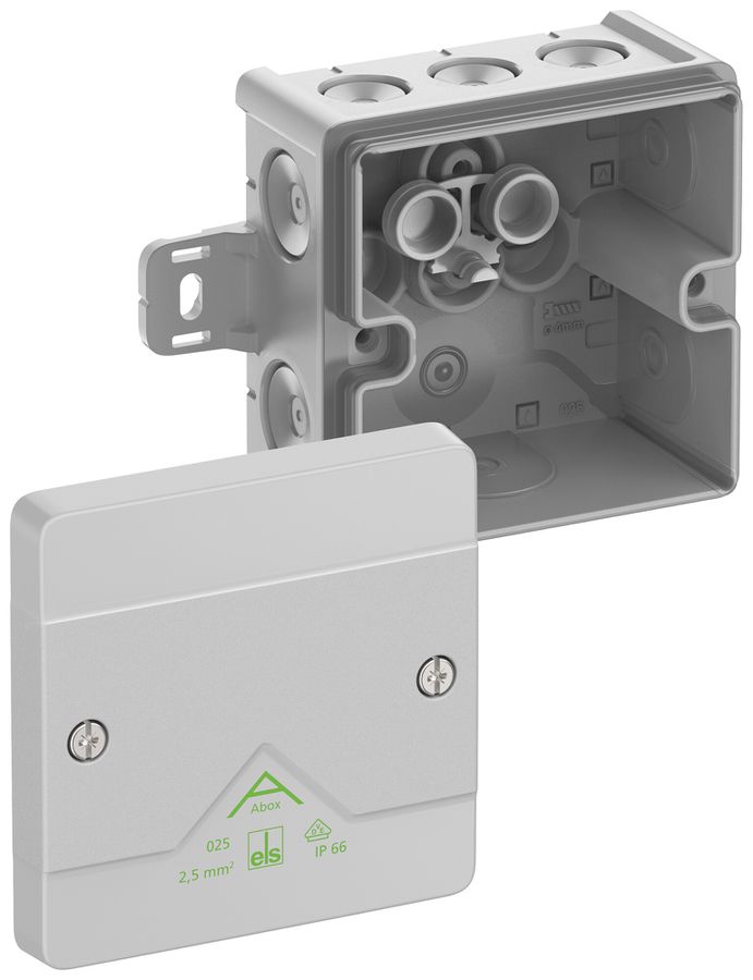 Boîte de dérivation AP Spelsberg Abox 025 AB-L 87×87×52mm IP66 gr