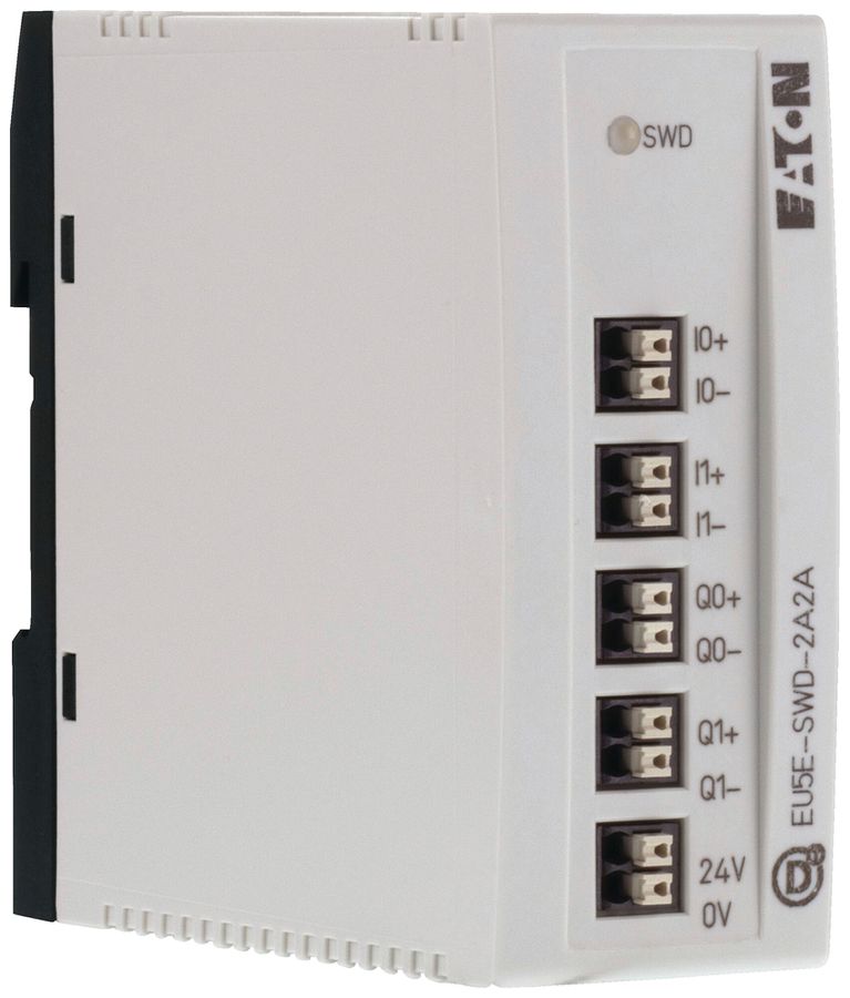 Ein-/Ausgangs-Modul SPS Eaton EU5E-SWD-2A2A 2×AI 2×AO 35×90×102mm