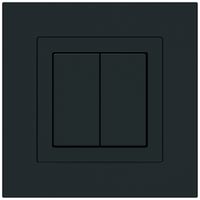 UP-KNX-Taster Hager BA kallysto.pro C 2-fach 94×94mm schwarz