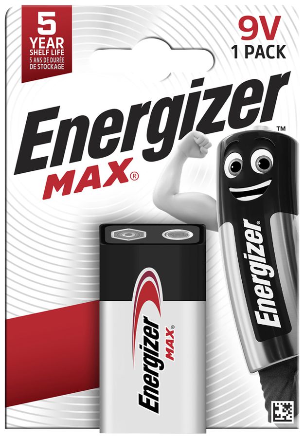 Batterie Alkali Energizer Max 6LR61 9V Blister à 1 Stück