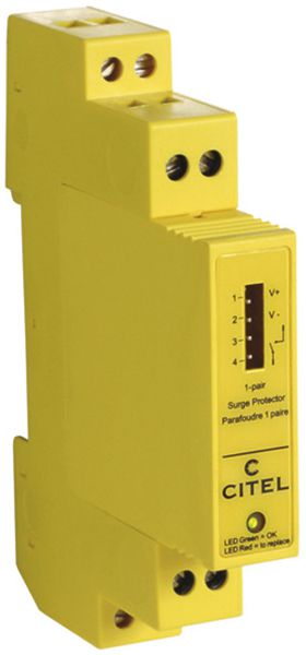 REG-Überspannungsschutz Flury DLATS 5kA 6VDC, 1×2 Adern 0.4…1.5mm²