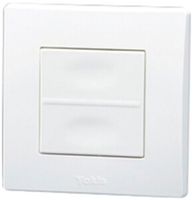 Trasmettitore da parete RF AP Yokis TLM2T45P, 2 tasti 2.4GHz 250m