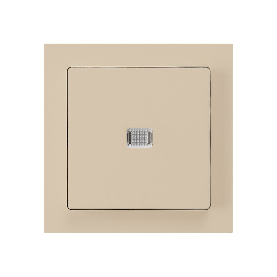 UP-Leuchtschalter kallysto 6/1L beige