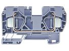 Durchgangs-Reihenklemme Woertz 2.5…16mm² 65A 600V Federzuganschluss 2×1 TH35 gu