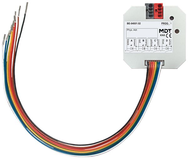 EB-Ein-/Ausgangs-Modul KNX MDT BE-04001.02 4-Kan potentialfreie Kontakte