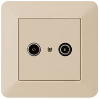 Prise de passage ENC kallysto.trend R/TV 19dB beige