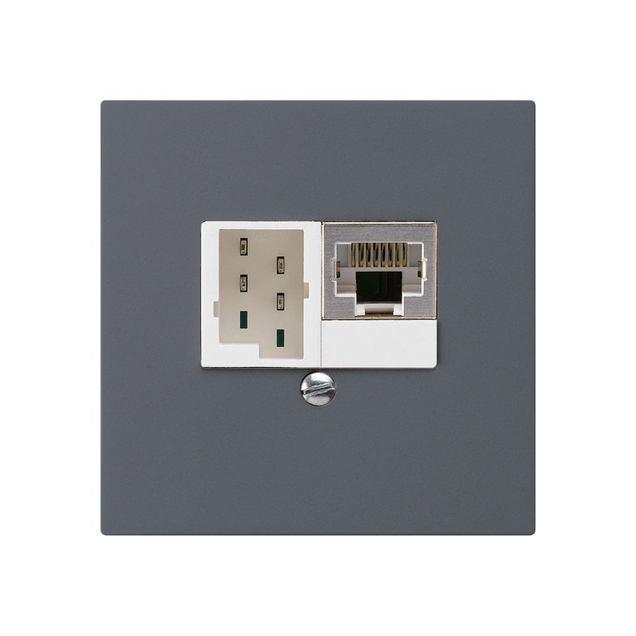 UP-Dose kallysto 1×RJ45s+1×TT83 anthrazit