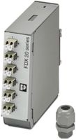 REG-Spleissbox Phoenix Contact FDX 20, für 6× LC-Duplex (OM2), komplett