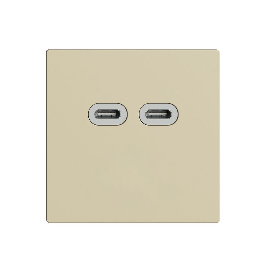 Steckdose USB 18W 2×Typ C Feller EDIZIOdue F 230V 3600mA vanille