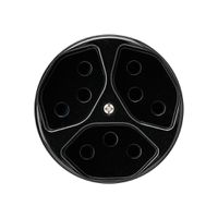 Einsatz zu Steckdose basico 3×Typ 13 schwarz mit Kinderschutz