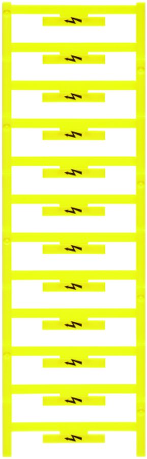 Klemmenmarkierer Weidmüller MultiCard WAD 5 33.3×5mm Symbol: Blitz PA66 gelb