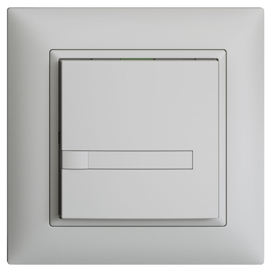 Poussoir KNX RGB ENC EDUE FMI, 250mW, s.LED, a.papier, 1×poussoir, 1×touche, grc