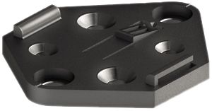 Plaque de support Wieland RST 16 VB SW p.bloc de distribution RST16i2-5 noir