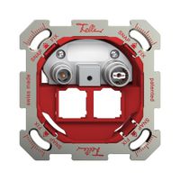 UP-Multimediadose TV-R Feller SNAPFIX® EASYNET f.2×RJ45 S-One 19dB