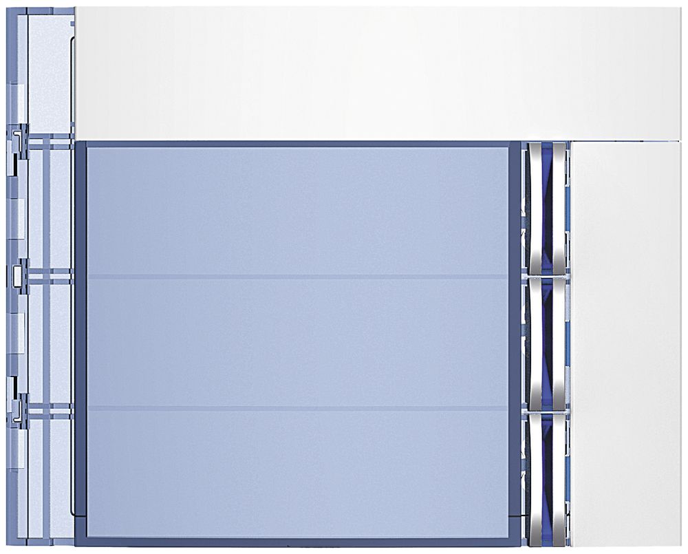 Frontblende mit 3 Tasten für Ruftastenmodul 4 Tasten Sfera weiss