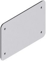 Nassdeckel Quox 185×130mm Aluminium weiss laquiert IP54