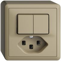 AP-Kombination 1/3+3/1L+T23 16A EDIZIOdue sand