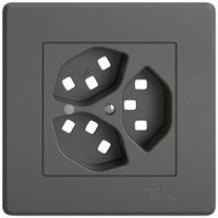 UP-Montageset EDIZIO.liv SNAPFIX® für 3×T23 mit Frontlinse dgu