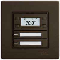 Poussoir RTH ENC EDIZIO.liv SNAPFIX® a.RGB-LED étiqu.2×touches comm.1T br