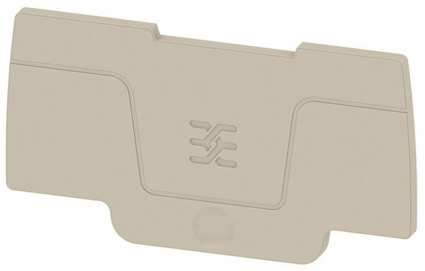 Abschlussplatte Weidmüller ASEP 2C 2.5 56.9×2.1mm beige