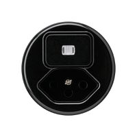 Einsatz zu Leuchtkombination basico A-R/1L+Typ 13 schwarz sz mit Kinderschutz