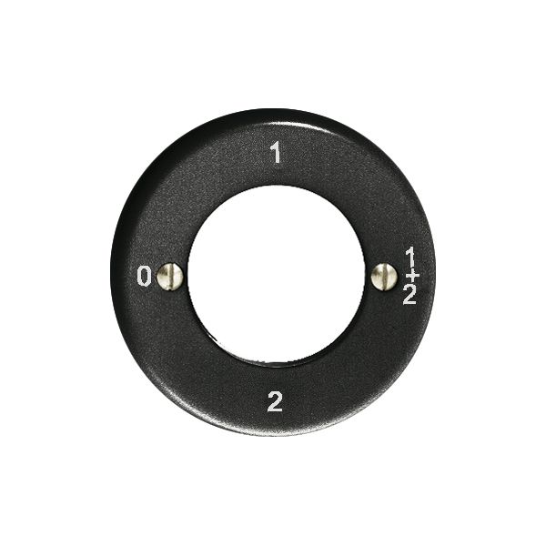 Kit frontale Feller 0-1-1+2-2 nero per interr.rotativo a chiave