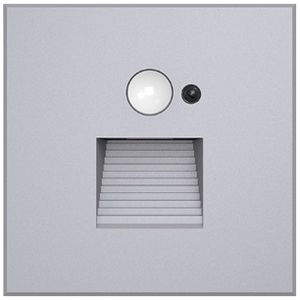 EB-LED-Wandleuchte DOTLUX EASYSTAIRsensor HF 1.5W 3000K IP40 82×43mm silber