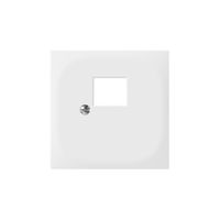 Plaque frontale SIDUS .p.RJ45 blanc brillant