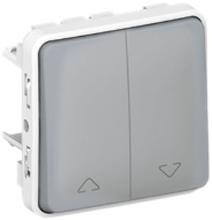 Storenschalter PLEXO 3+3/1L grau