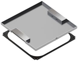 Edelstahlkassette Hager Q16 OT LE 320×320mm rostfreier Stahl