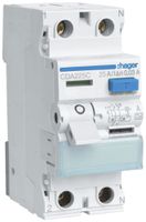 Fehlerstrom-Schutzschalter Hager RCCB (RCD) 2P 230V 0.03A Typ A 25A 6kA 2TE