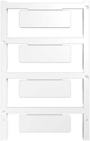 Marcatore per apparecchi Weidmüller MultiCard CC autoadesiva 15×45mm PA66 bianco