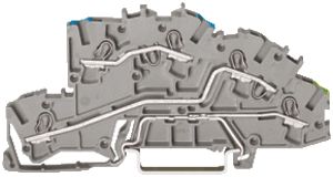 Inst.-Etagenklemme WAGO 2.5mm² N/L/PE grau