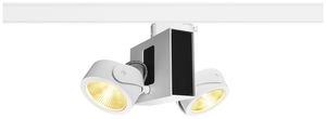 LED-Leuchte SLV TEC KALU DOUBLE TRACK 31W 1900lm 3000K 24° 3-Ph.-Adapter ws/sz