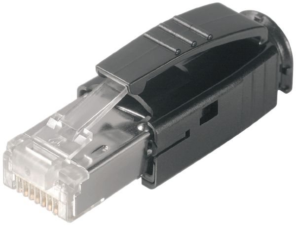 Crimpstecker RJ45 Weidmüller mit Knickschutztülle, Cat.6A
