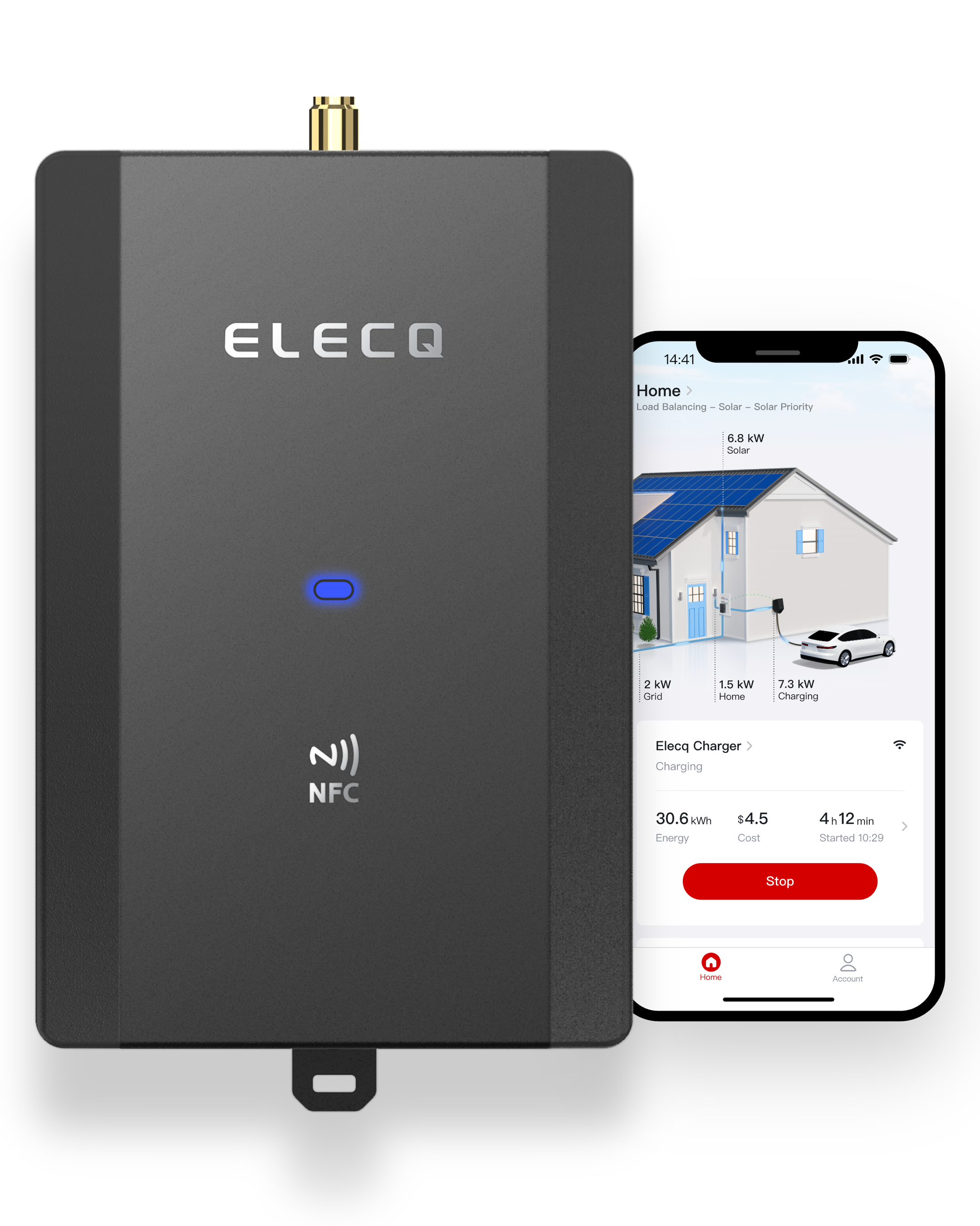 Lastmanagement Elecq Power Monitor schwarz