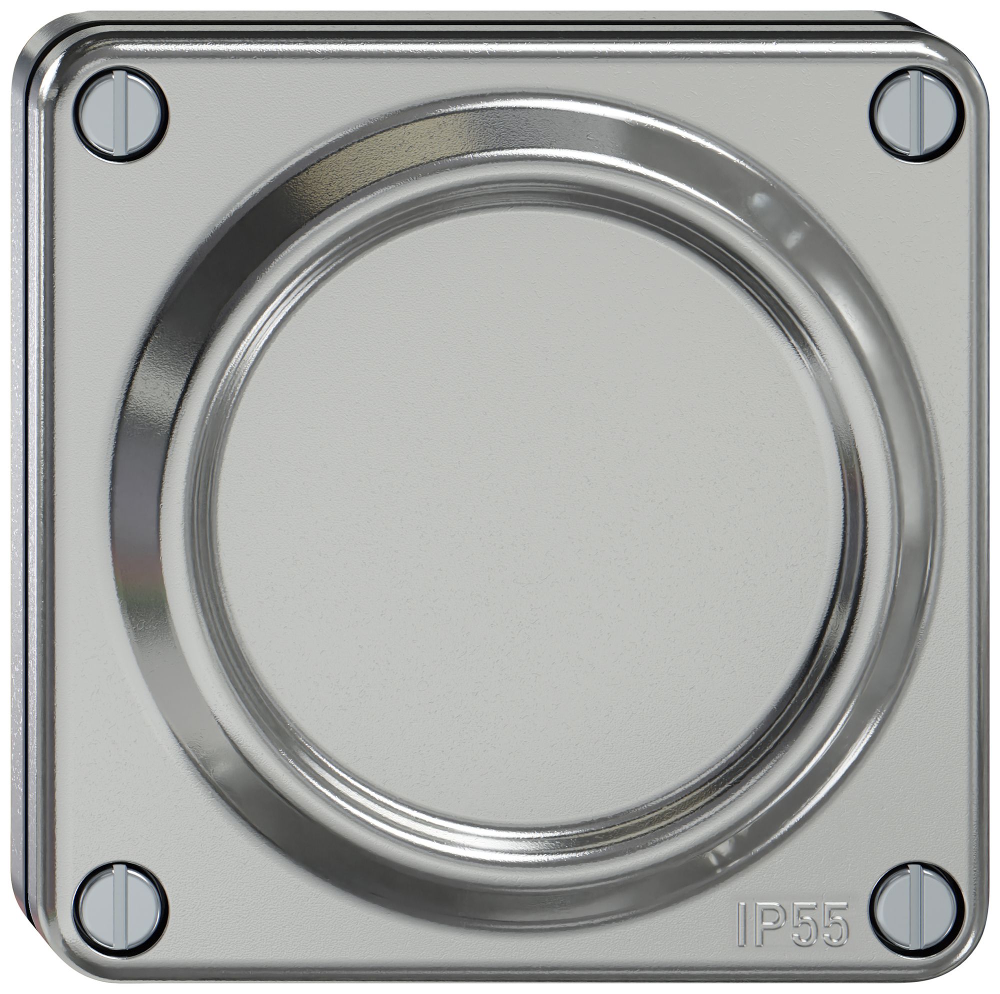 UP-Blindabdeckung ELEMENT SNAPFIX® 87×87×13mm alu