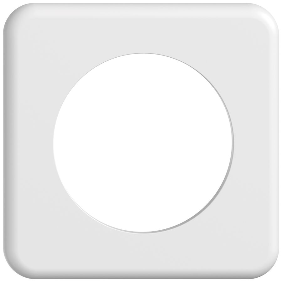 UP-Abdeckplatte STANDARDdue SNAPFIX® 1×1 1×Ø58 90×90mm ws