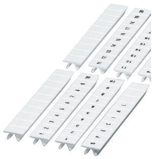 Ruban Zack ZB 51…60 blanc impression horizontale à 10 étiquettes 5mm