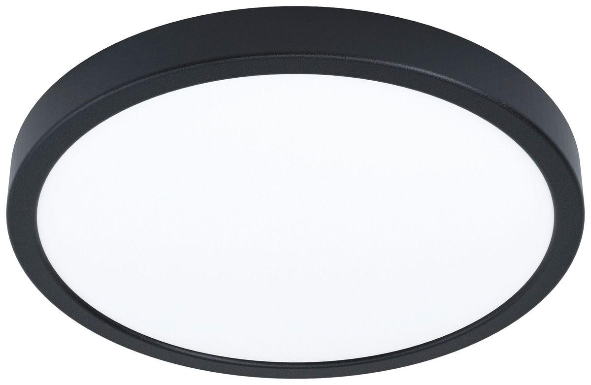 LED-Deckenleuchte Eglo FUEVA 21W 0…2850lm 2700…6500K IP44 DIM Ø389×25mm schwarz