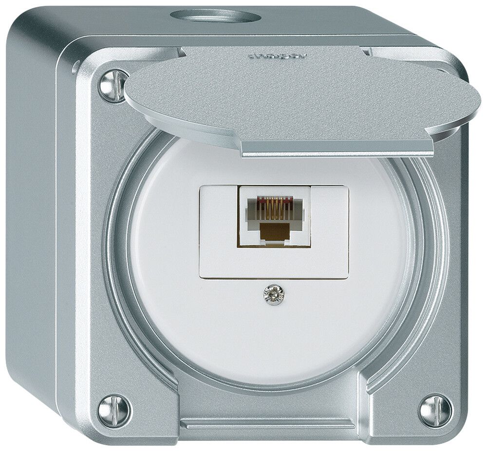 AP-Anschlussdose robusto IP55 aluminium 1×RJ45/u