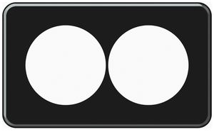 UP-Kopfzeile origin 1×2 horizontal 152×92mm schwarz