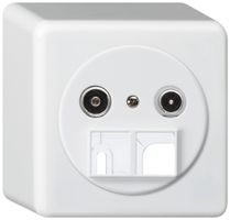 AP-Multimediadose basico TV-R 23dB 2GHz weiss