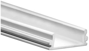 Profilé en alu type 6 DOTLUX 17×5×2000mm, argent, pour bandes LED 12mm