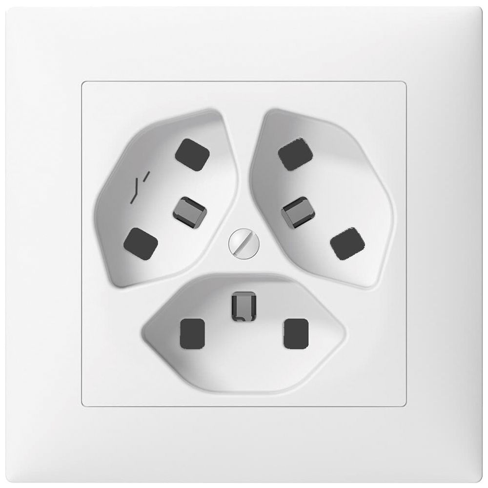 Prise ENC SIDUS 3×T23/1 blanc