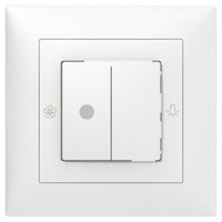 Abdeckset SIDUS zu Ventilatorschalter weiss