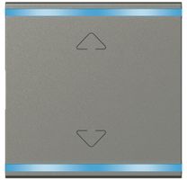 UP-Leuchtwippe Legrand magnesium, AUF/AB 2 Modul