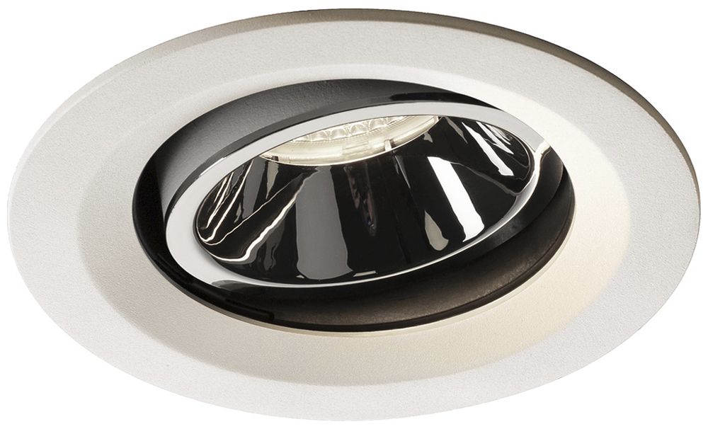 LED-Downlight SLV NUMINOS MOVE M 17.5W 1660lm 4000K 55° DIM Ø135×81mm ws/Cr