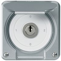 Interruttore a chiave INC robusto IP55 con copertura S2/1P alluminio