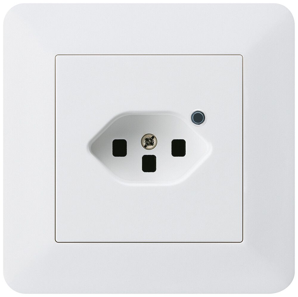 Presa INC Hager kallysto.trend 1×T23 illuminato C bianco ultra
